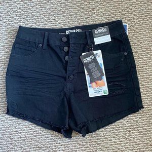 Black Cut-off Shorts